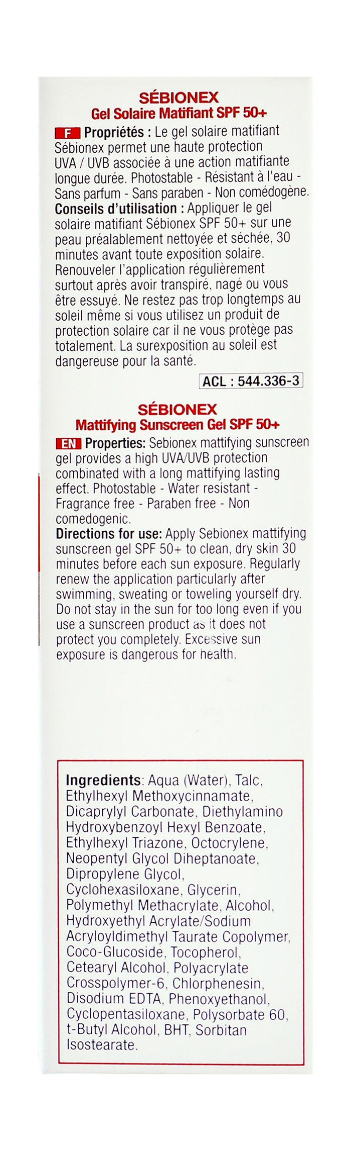 ACM Sebionex Mattifying Sunscreen for Imperfect & Oily Skin SPF50+ , 40ml - Makkah Pharmacy