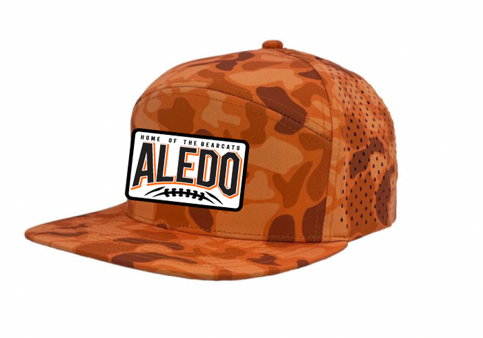 Aledo Football Zapped 7 Panel Camo Cap with Patch