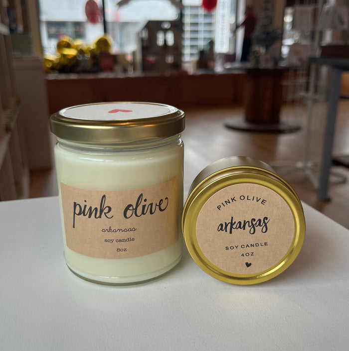 arkansas mini soy candle