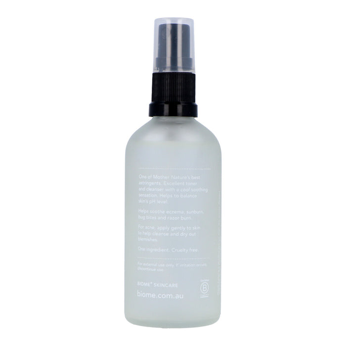 Biome Be.UNITY Witch Hazel Spray - 100ml | Pure, Organic, Alcohol Free, Glass Bottle