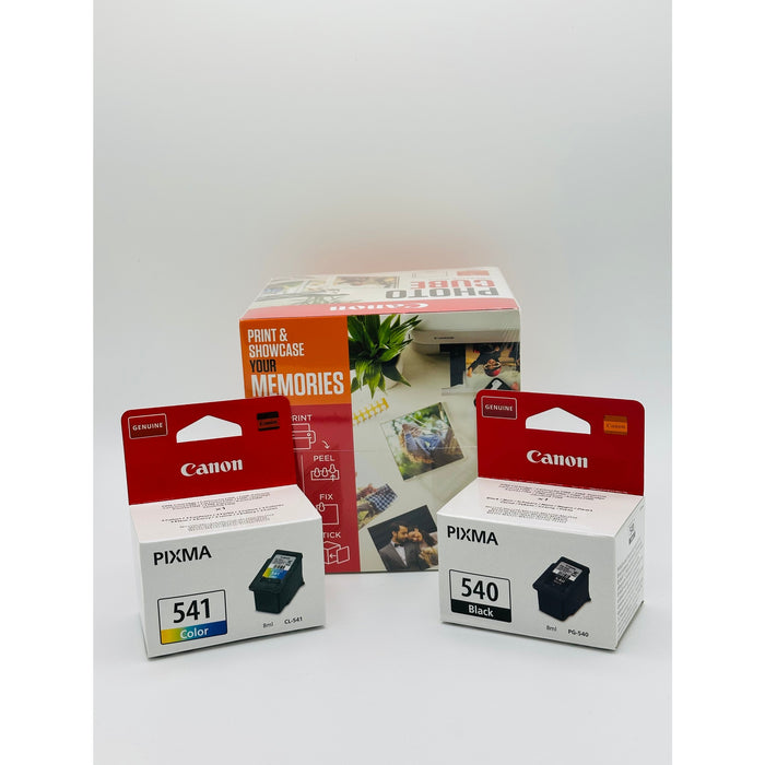 Canon PG-540 / CL-541 Ink Cartridges with Photocube Orange Bundle