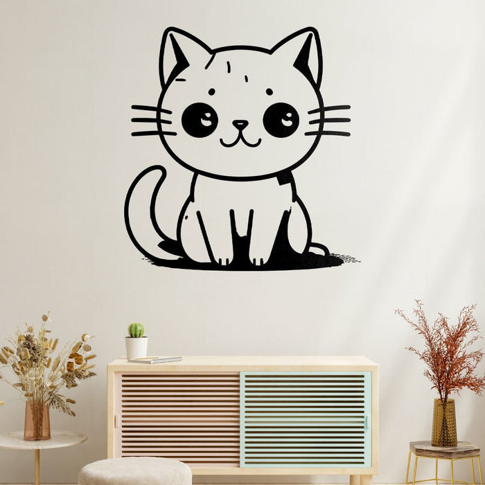 Cute Cat Vector Design - HeatPressNation