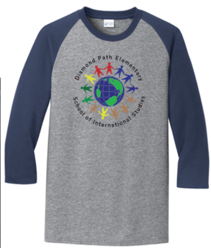 DIAMOND PATH CORE BLEND 3/4-SLEEVE RAGLAN TEE