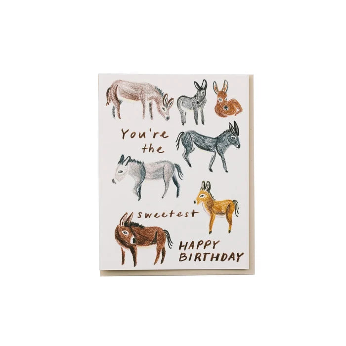 Donkey Birthday Card