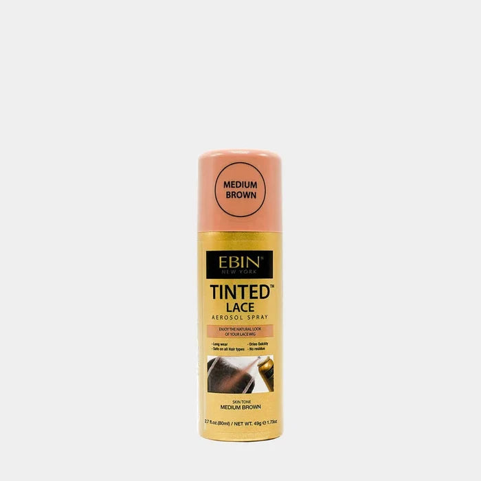 EBIN Tinted Lace Spray Medium Brown 80ml