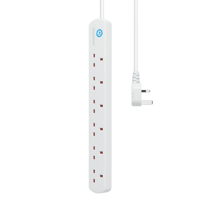 Ellington 6 Way Surge Extension - White - Office R Us Lagos