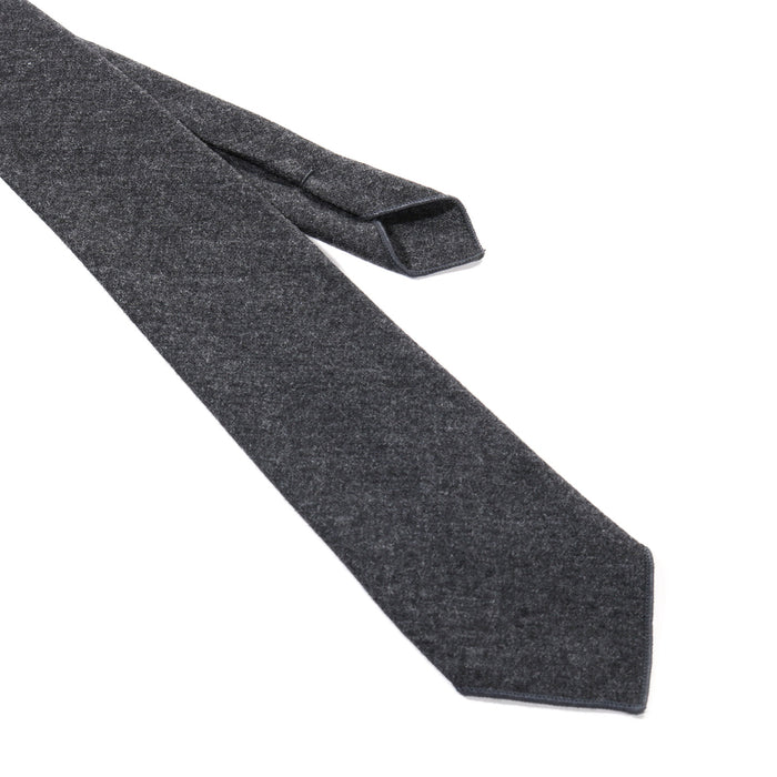 ENGINEERED GARMENTS NECK TIE CHARCOAL WORSTED WOOL