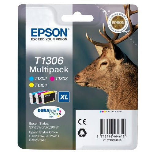 Epson Original T1306 Multipack Ink 3pk