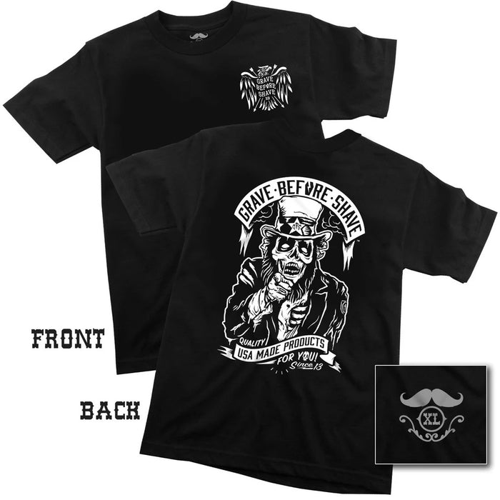 GRAVE BEFORE SHAVE™ "USA Made" T-Shirt - Large