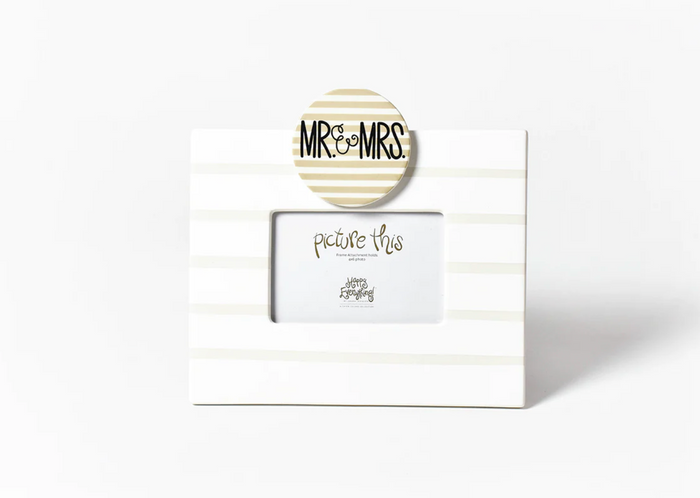 Happy Everything White Stripe Mini Frame