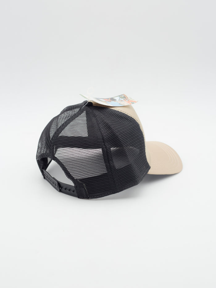 High Profile Trucker Satin Champagne/Black