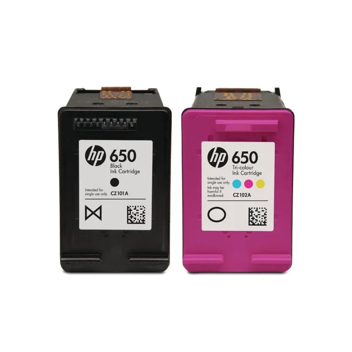 HP 650 Black and Tri-Colour Original Ink Multipack - H650MP
