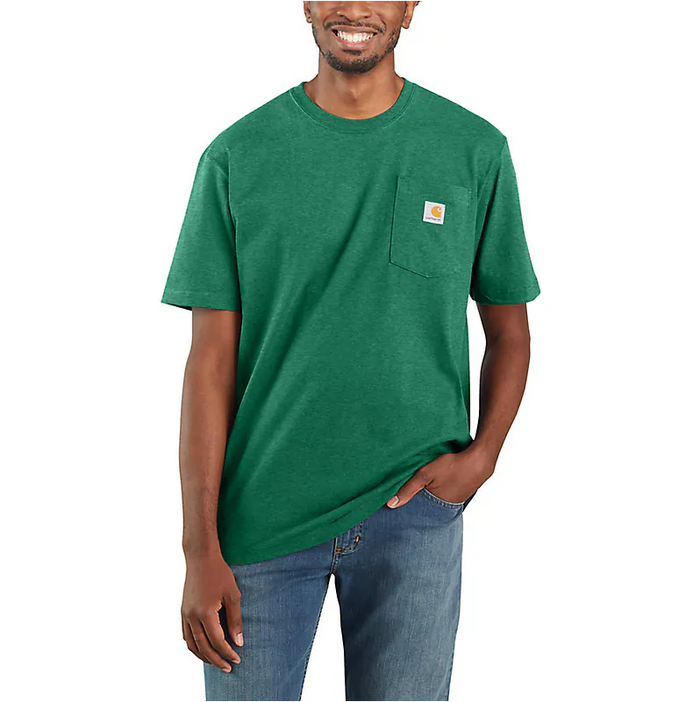 LOOSE FIT HEAVYWEIGHT POCKET TEE S/S - NORTH WOODS HEATHER