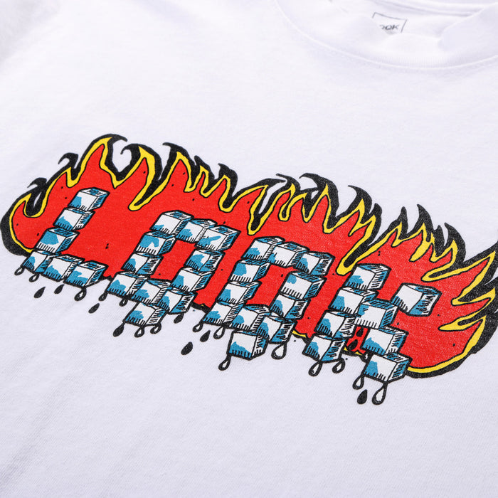 LQQK STUDIO FIRE & ICE TEE WHITE