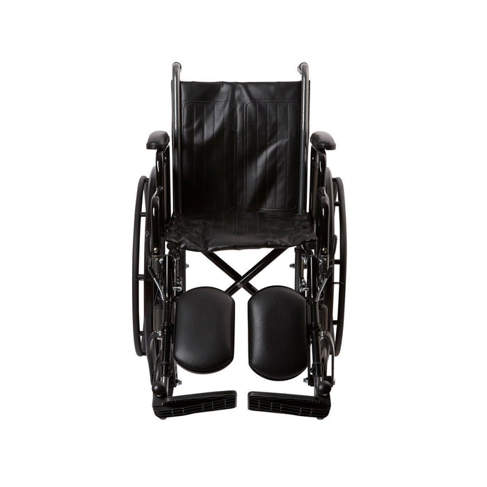 McKesson Standard 16" Wheelchair with Swing Away Elevating Footrests and Detachable Desk Arms - 146-SSP216DDA-ELR - LL Medico