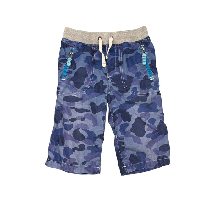 Mini Boden | Long Camo Blue Shorts | 8