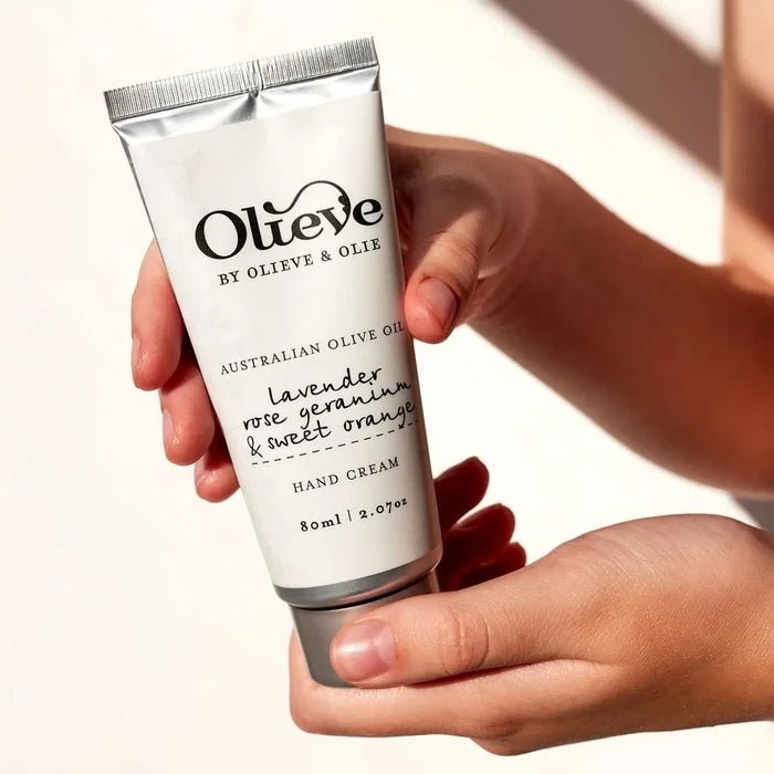 Olieve & Olie Hand Cream 80ml - Lavender, Rose Geranium & Sweet Orange