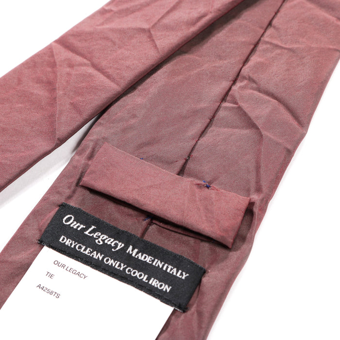 OUR LEGACY TIE SHINING CHERRY CRINKLE SOLARO