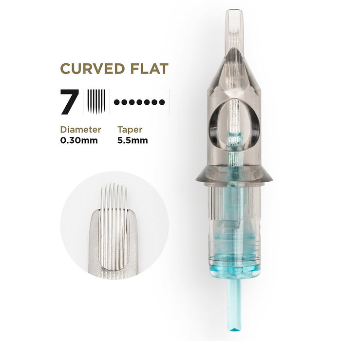 7F / 0,30 / 5,5mm taper - curved flat