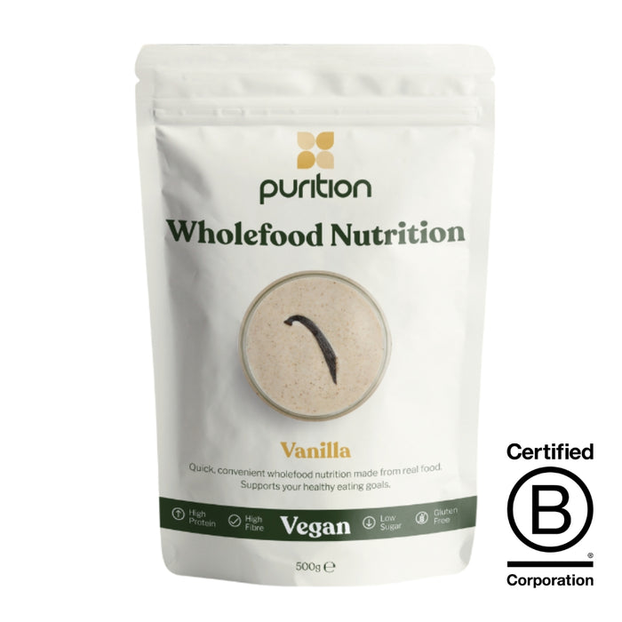 Purition Vegan Wholefood Nutrition Vanilla 500g