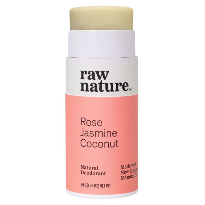 Raw Nature Deodorant Stick 50g - Rose, Jasmine & Coconut