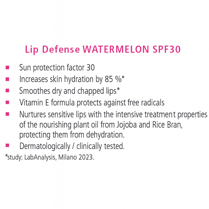 Sebamed Lip Defence Cream Watermelon, Lip Balms