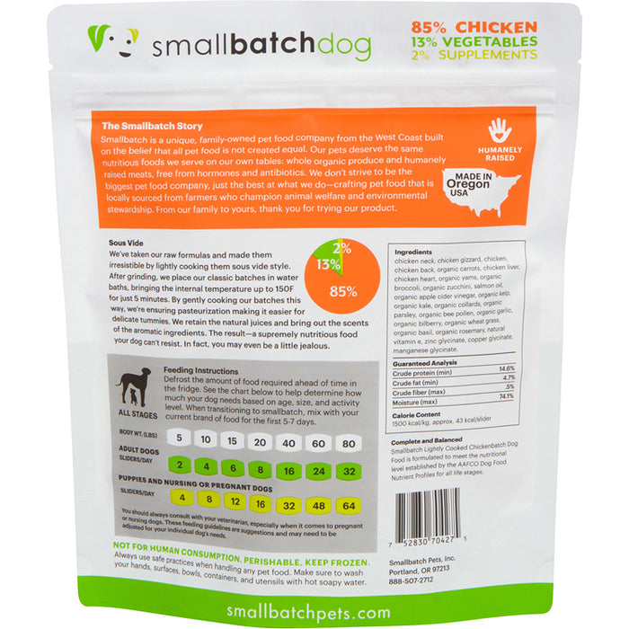 SmallBatch Dog Lightly Cooked Chicken Batch Formula