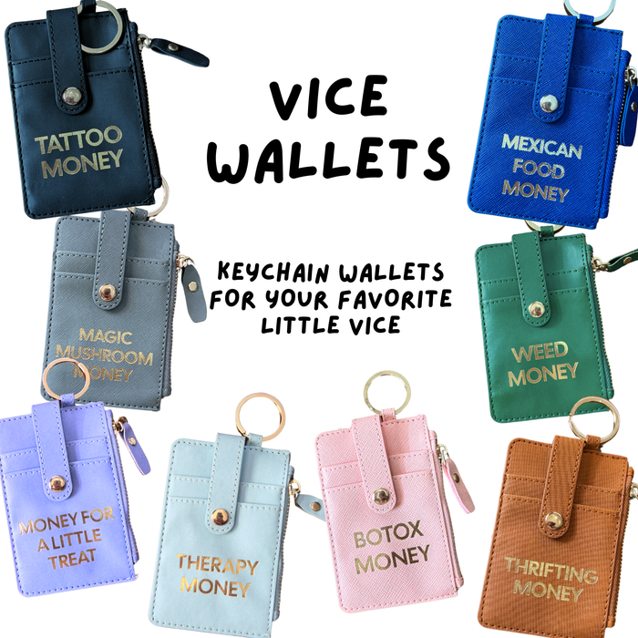 Therapy Money Keychain Wallet