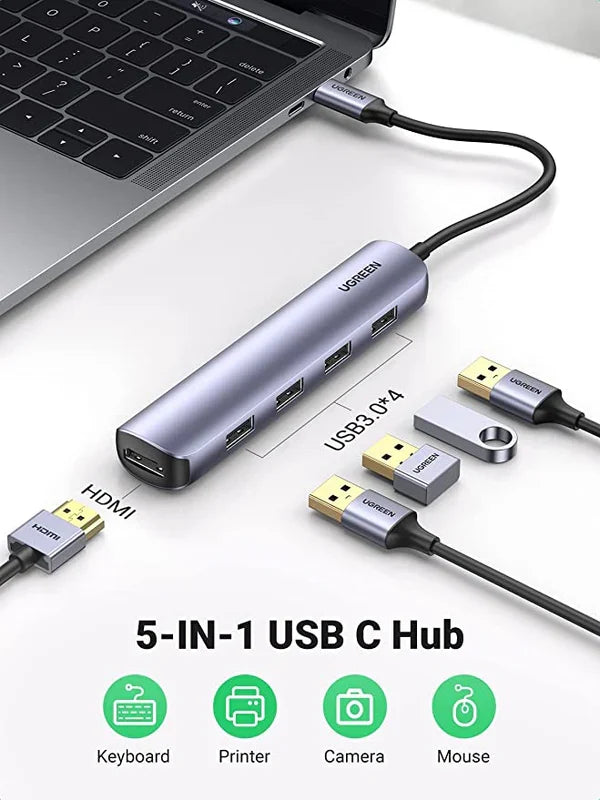 UGREEN 5-in-1 USB-C Hub with HDMI - Image 2 - Office R Us