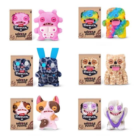Zoofy: Fuggler 9" Nipple Series Plush Assorted