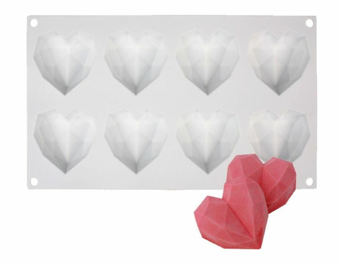 3D heart silicone mold