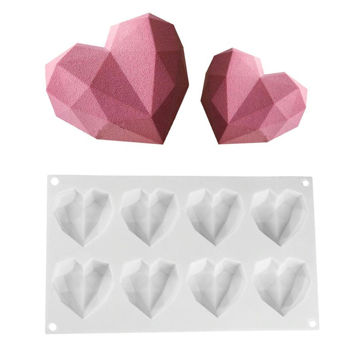 3D heart silicone mold