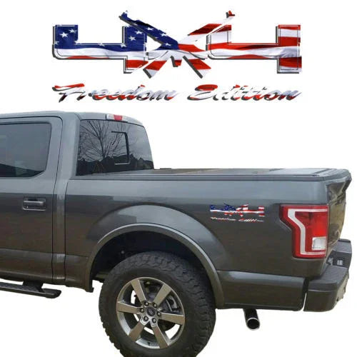4X4 Freedom Edition AK47 Vinyl Decals Fits Ford Trucks 2008-2016 F150 F250 F350