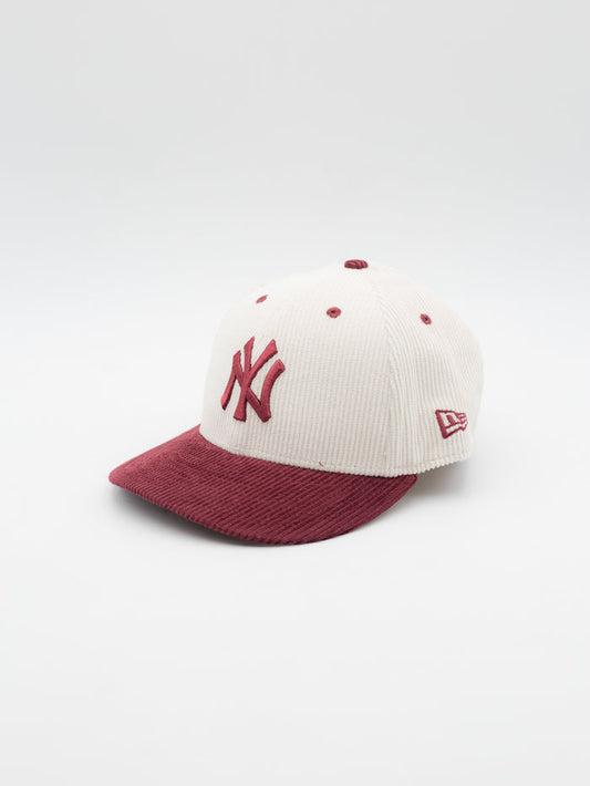 59FIFTY Low Profile Corduroy New York Yankees Beige/Maroon