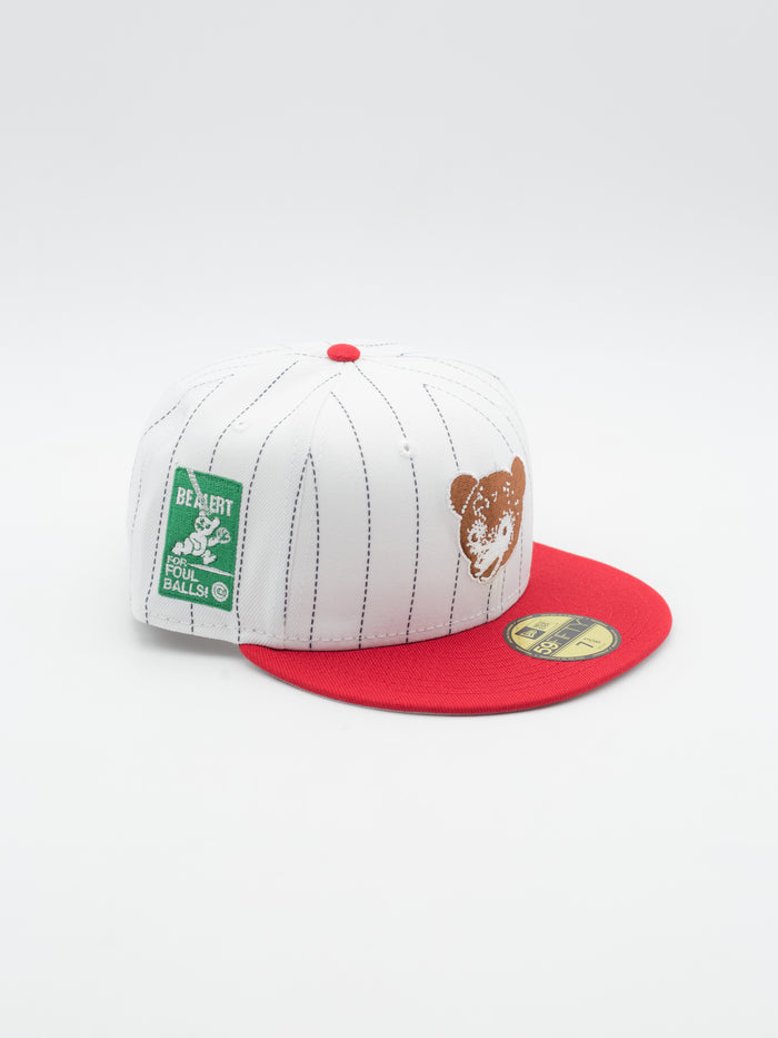 59FIFTY Pinstripe Chicago Cubs White/Red