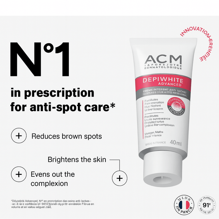 ACM Depiwhite Advanced Brightening Cream for Dark Spots & Uneven Skin Tone - 40ml, Face Moisturizers