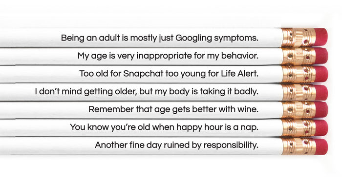 Adulting is hard pencil set