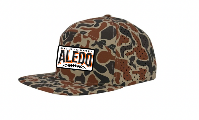 Aledo Football Zapped 7 Panel Camo Cap with Patch