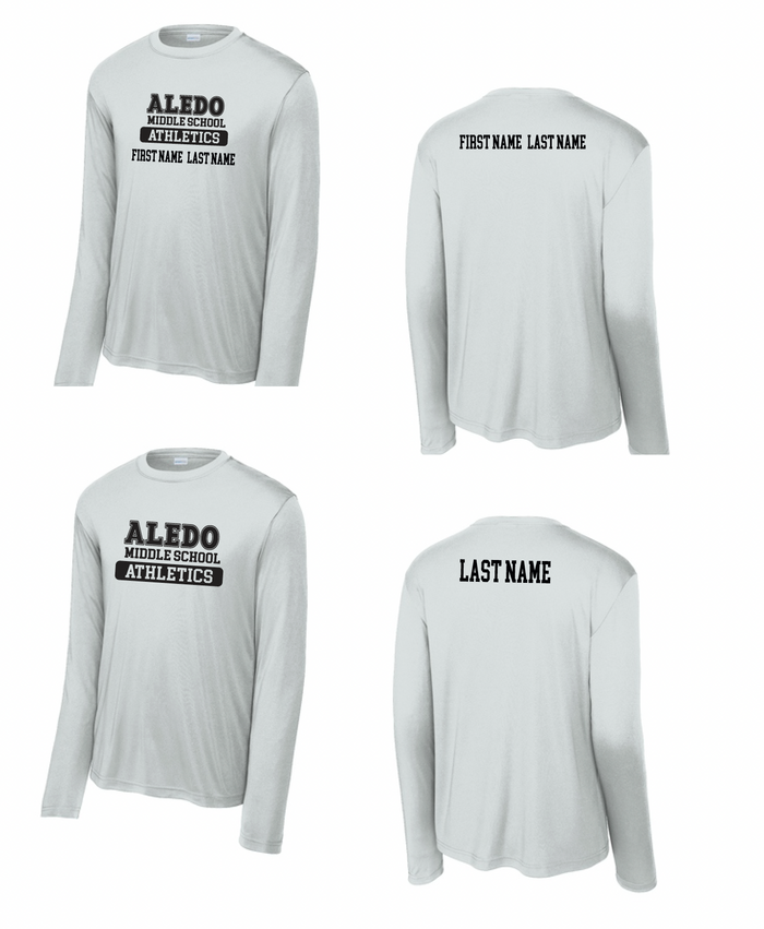 Aledo MS Athletic Long Sleeve Moisture Management Tee