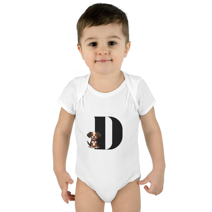 Alphabet Adventures: Letter D - Dog Baby Onesie Dress Your Little Darling in Dog-gone Delightful Style - Whippie's