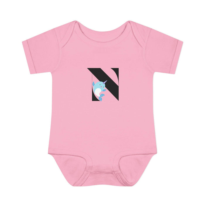 Alphabet Adventures: Letter N - Nice Narwhal Baby Onesie N is for Nice Narwhal! - Whippie's