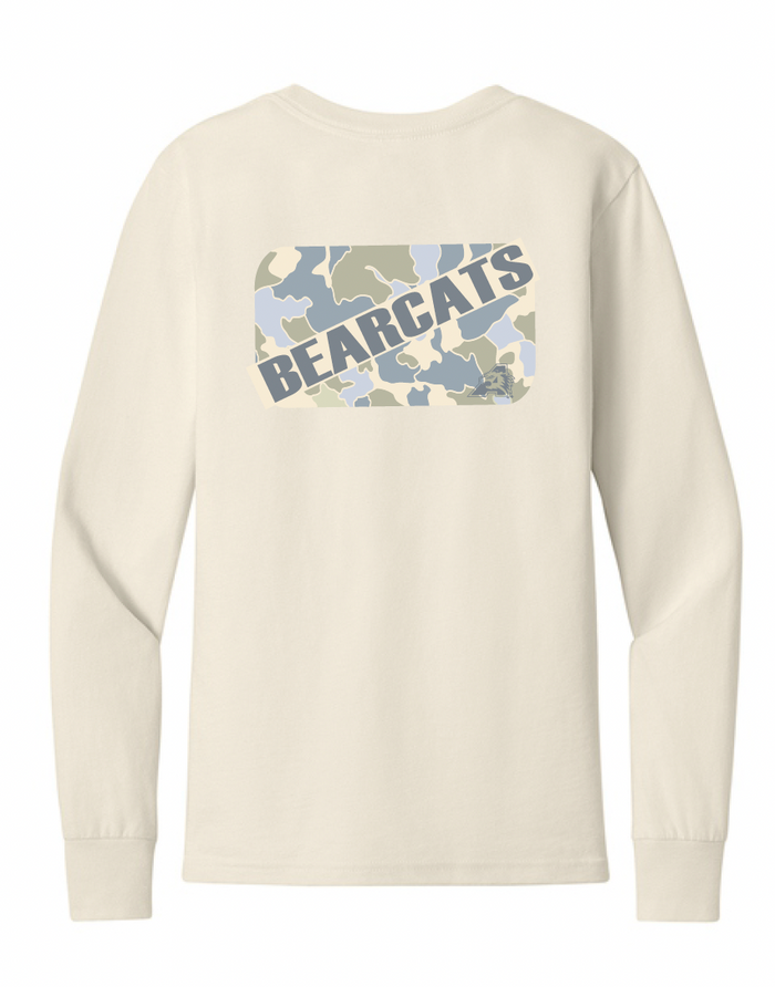 Annetta Bearcat Camo Tee - Youth Bella Canvas Cotton