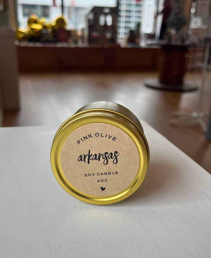 arkansas mini soy candle