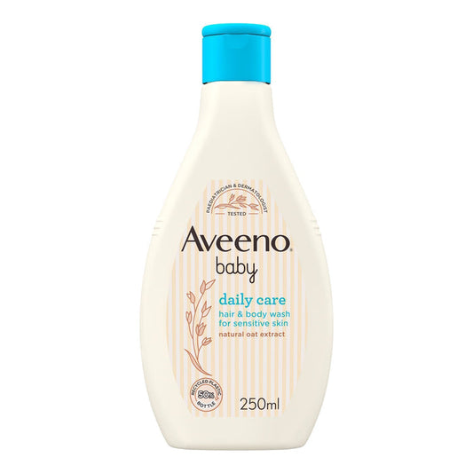 Aveeno Baby Daily Care Hair & Body Wash with Natural Oat Extract for Sensitive Skin, 250ml