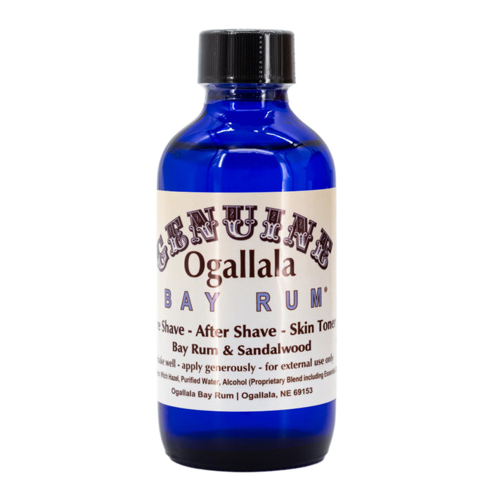 Bay Rum with Sandalwood Scented Aftershave | Multiple Sizes | Ogallala Bay Rum