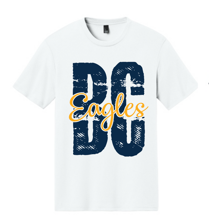 BC Eagles Distressed Logo Soft Cotton Tee (Youth, Ladies or Unisex)