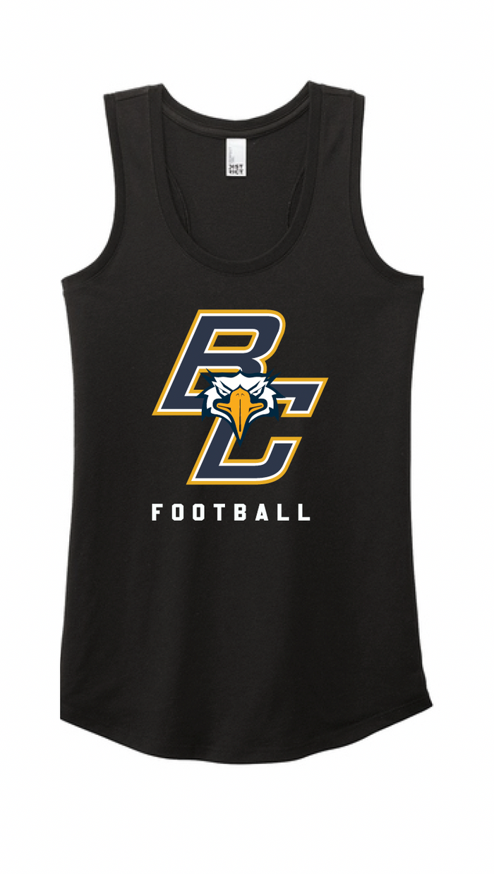 BCHS Football Racerback Tank with BC Logo
