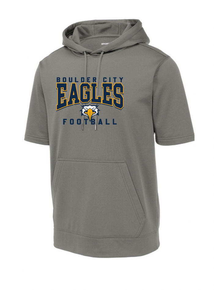 BCHS Football SS Hoodie with Eagles Logo
