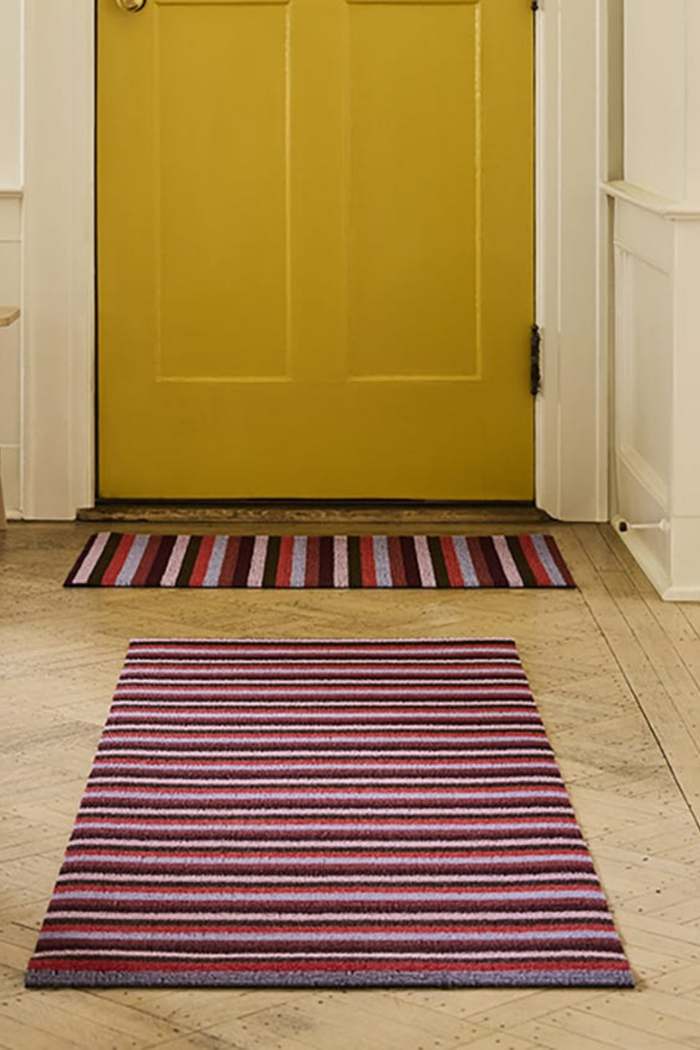 Chilewich-Even-Stripe-Shag-Mat-Berry