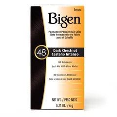 Bigen Permanent Powder Hair Color: Shade 48 Dark Chestnut